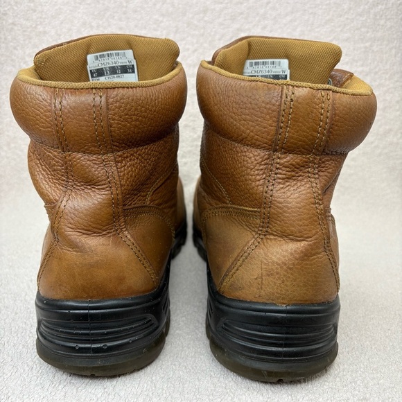 Carhartt 6 Inch Steel Toe Waterproof Leather Boots Men’s 13 Brown/Tan Workwear main image 6